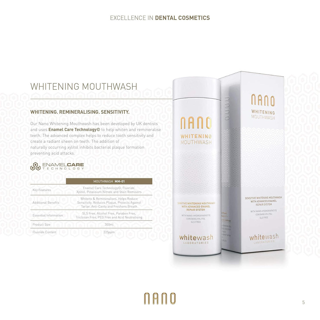 Nano Whitening Mouthwash - 300ml, Mouthwash