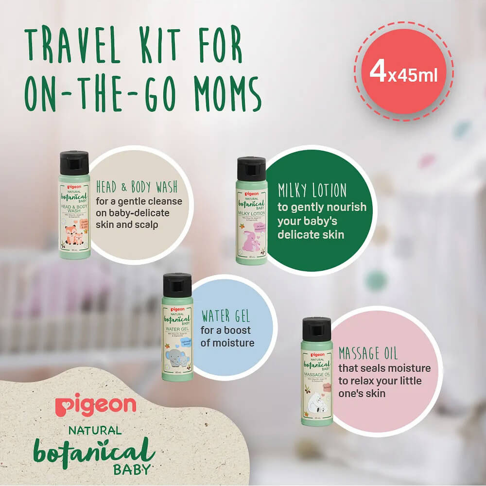 Natural Botanical Baby Wash 4×45 ml Gift Set KNIGHTS PHARMACY