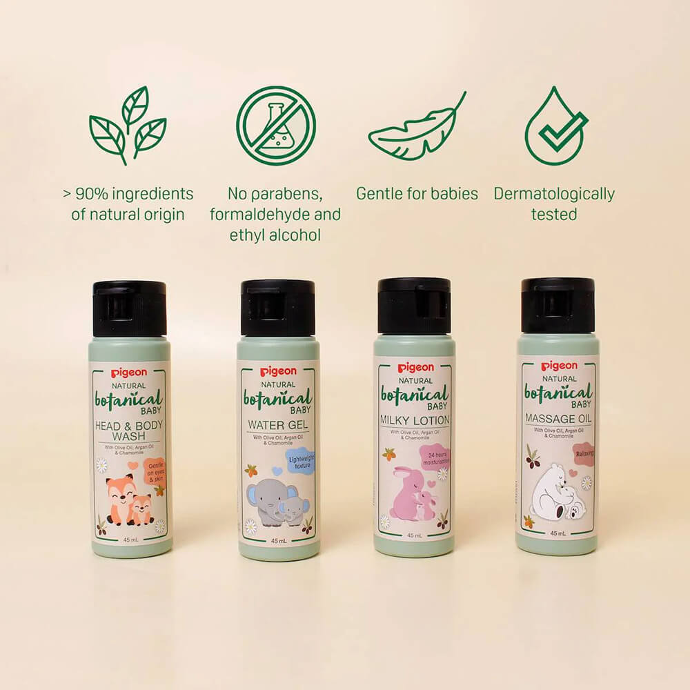 Natural Botanical Baby Wash 4×45 ml Gift Set KNIGHTS PHARMACY