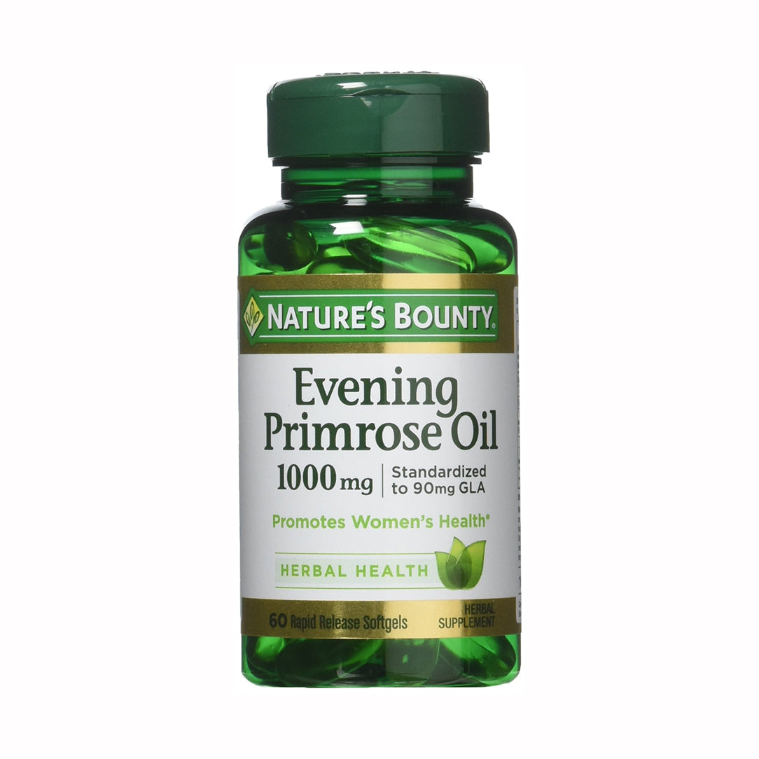 Nature’s Bounty Evening Primrose Oil 1000 mg - 60 Softgels, Omega Fatty Acids