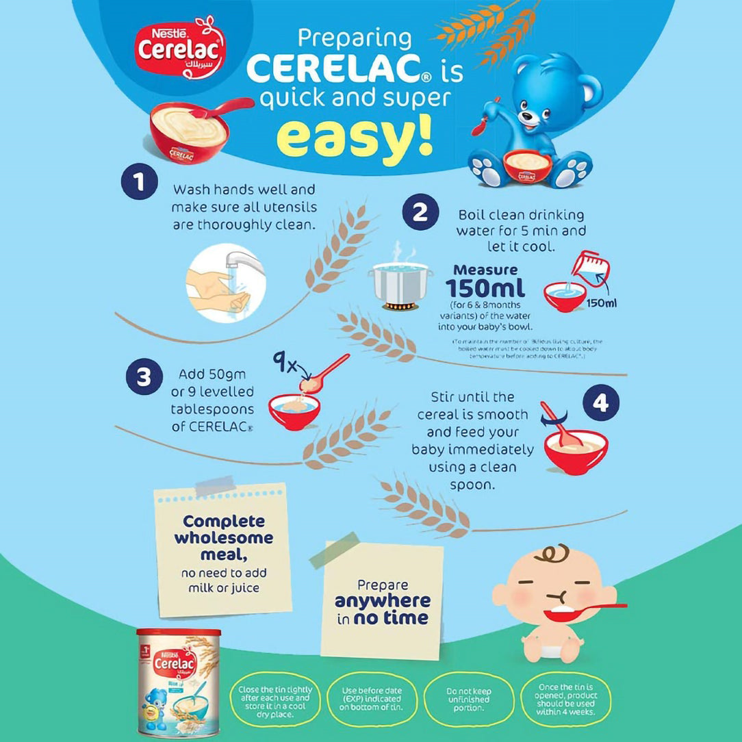 Nestle Cerelac Wheat & Date Pieces Infant Cereal - 400g, Baby Cereals