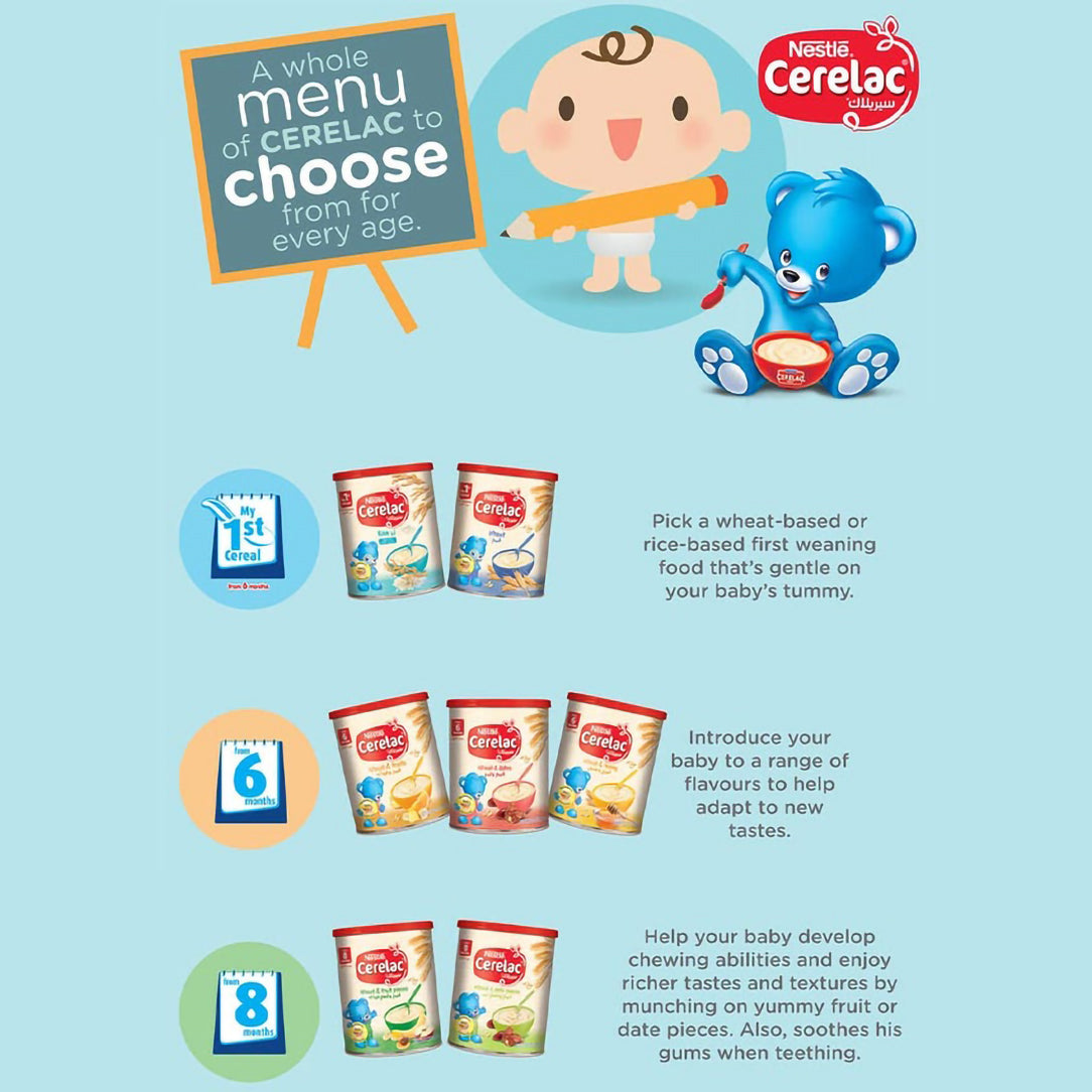 Nestle Cerelac Wheat & Date Pieces Infant Cereal - 400g, Baby Cereals