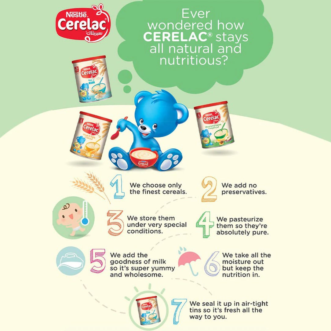 Nestle Cerelac Wheat & Date Pieces Infant Cereal - 400g, Baby Cereals