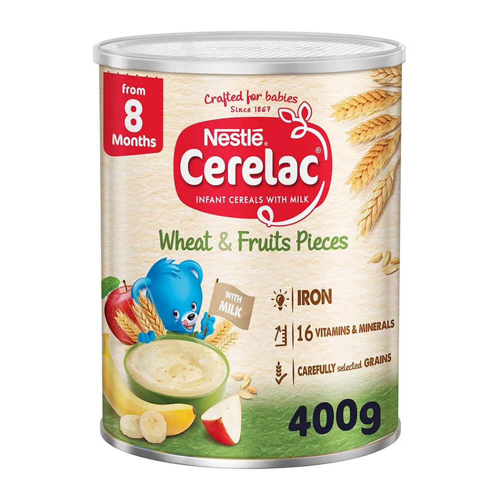 Nestlé Cerelac Wheat & Fruit Pieces – 400g baby cereal
