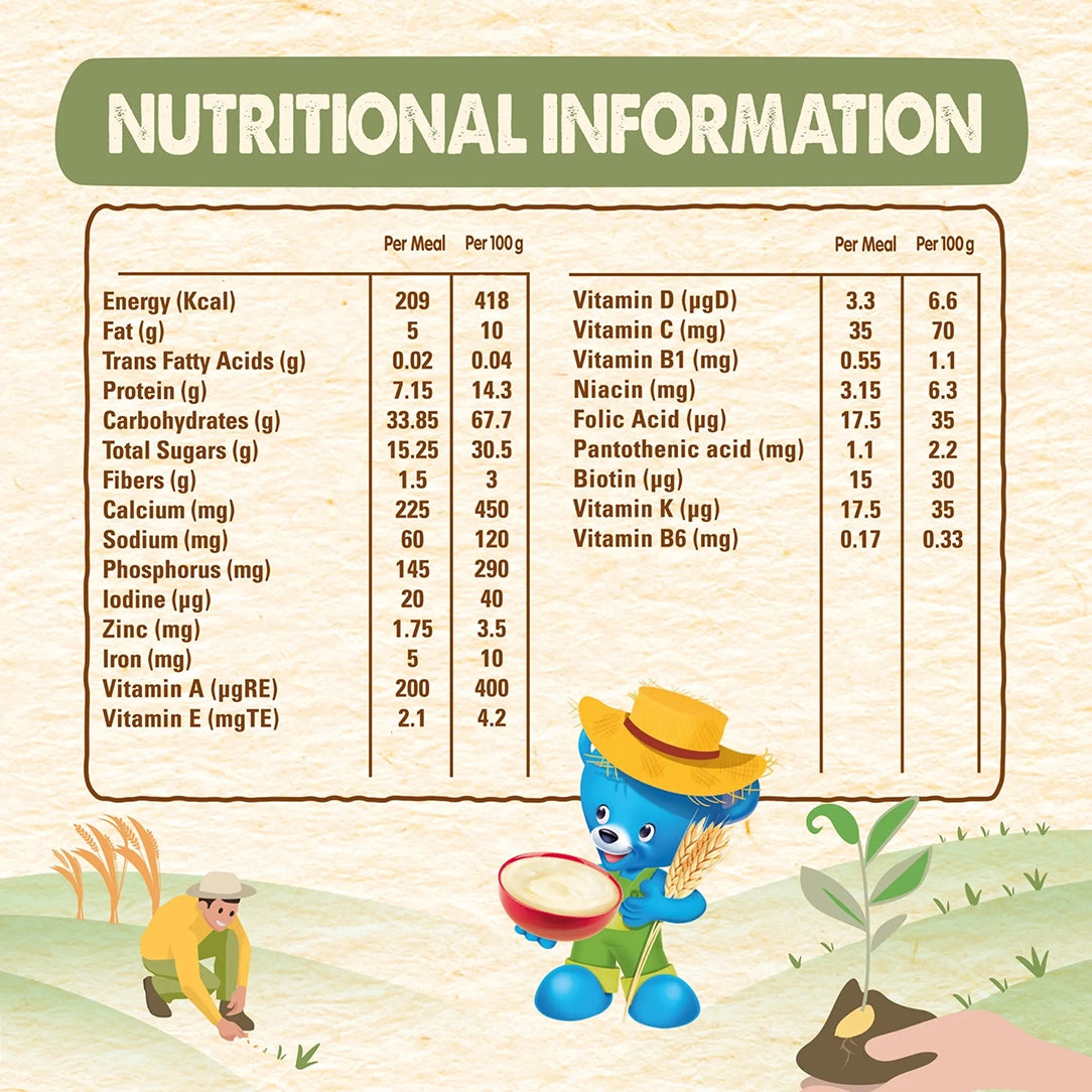 Nestle Cerelac Wheat with Date Pieces Baby Cereal 8+ Months - 400g, Baby Cereals