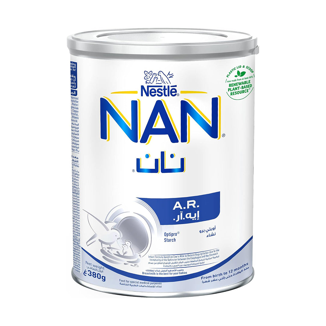 Nestle NAN AR Infant Formula Stage 1 (0-12 Months) 380g, Dairy Formula