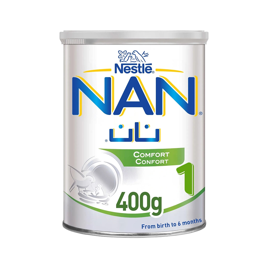 Nestle NAN Comfort 1 Infant Formula Stage 1 (0-6 Months) - 400g, Dairy Formula