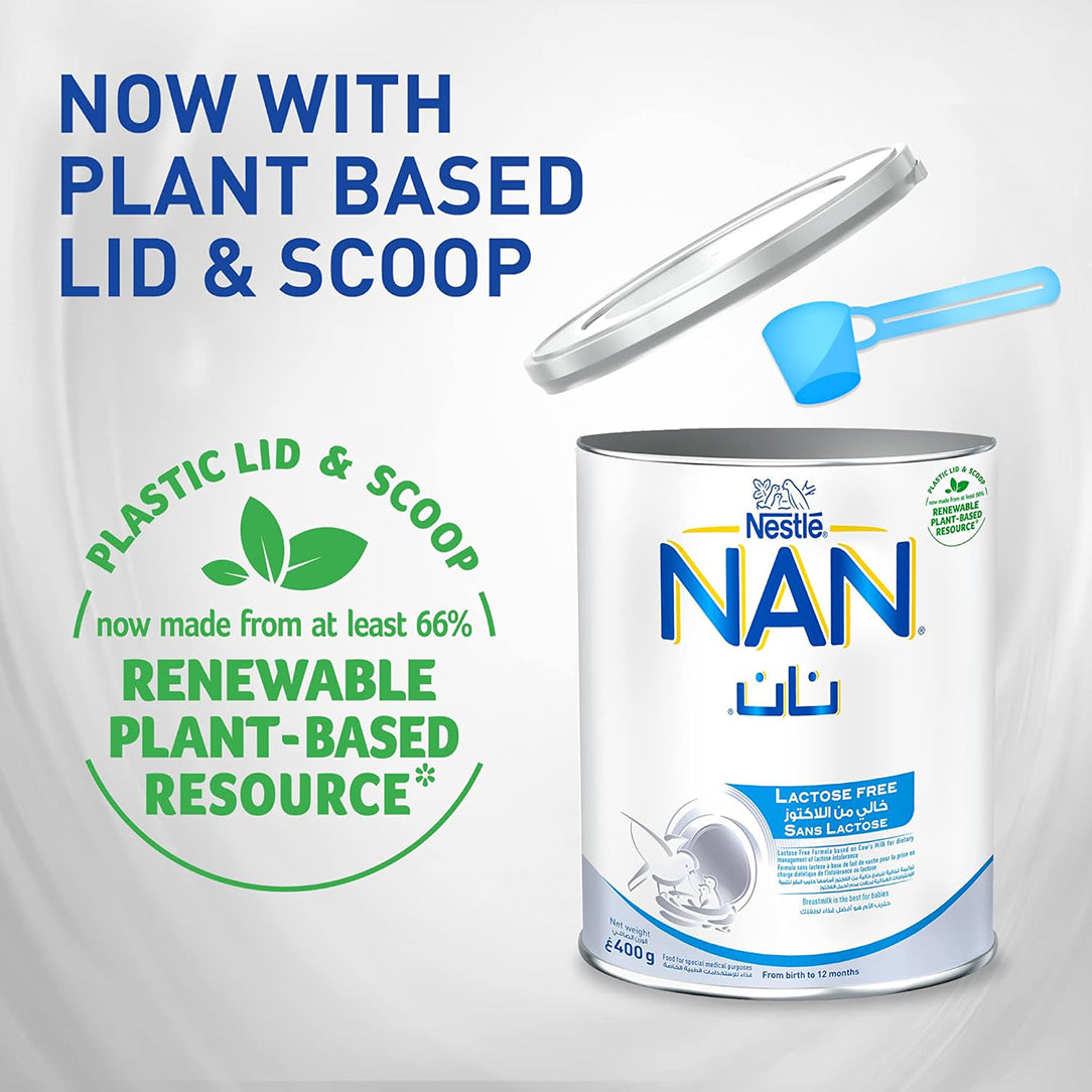 Nestle NAN Lactose-Free Infant Formula for 0-12 Months - 400g, Lactose-Free Formula