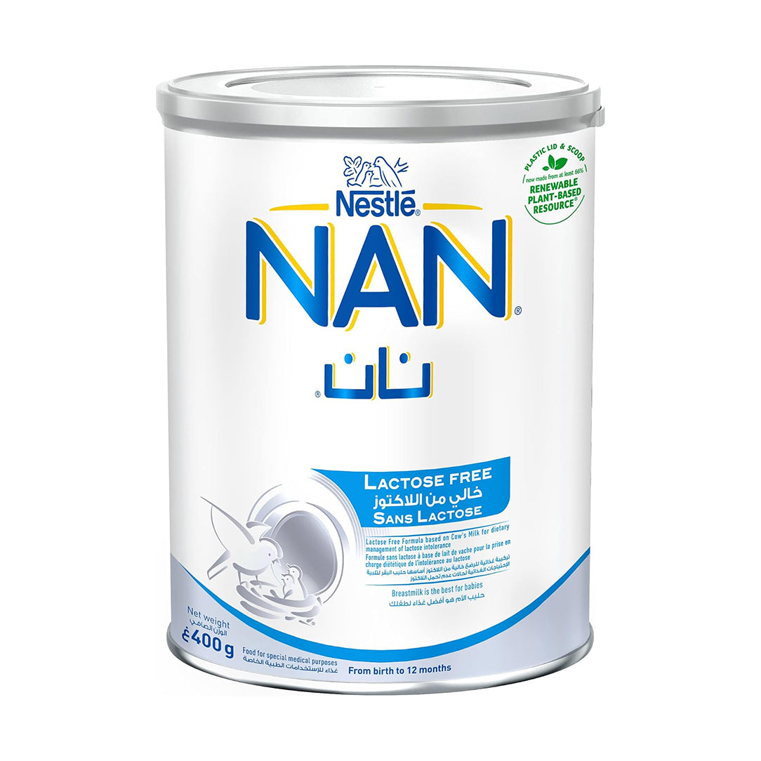 Nestle NAN Lactose-Free Infant Formula for 0-12 Months - 400g, Lactose-Free Formula