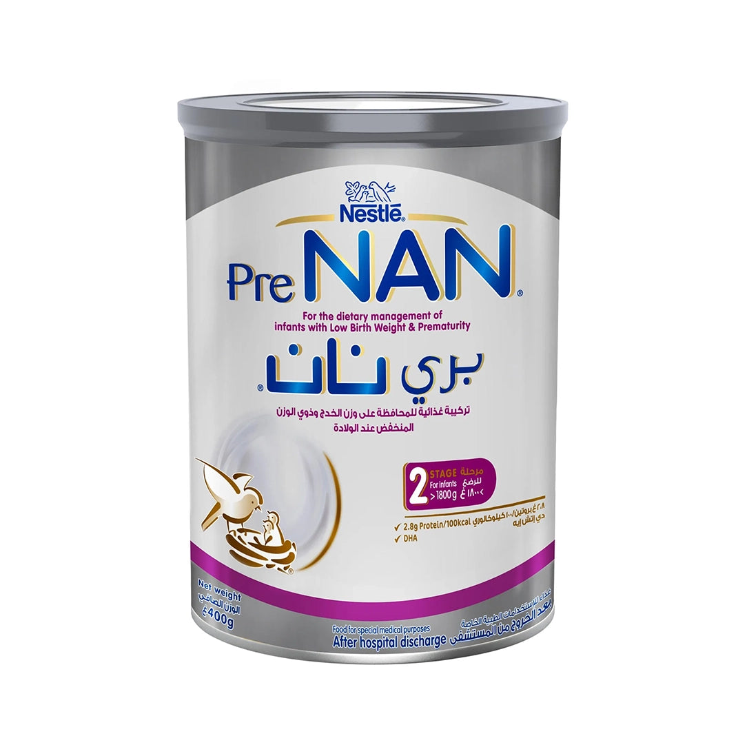 Nestle PreNAN Stage 2 Follow-Up Infant Formula for 6-12 Months - 400g, Dairy Formula