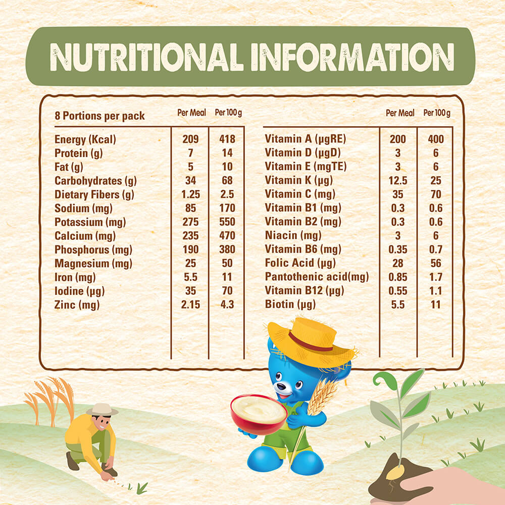 Nestlé 400g weaning cereal – wheat and date blend for babies