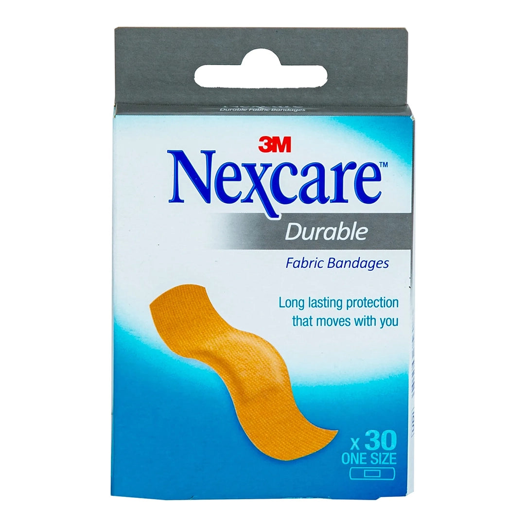Nexcare Durable Fabric Bandages Assorted - 30 Pieces, Adhesive Bandages & Plasters