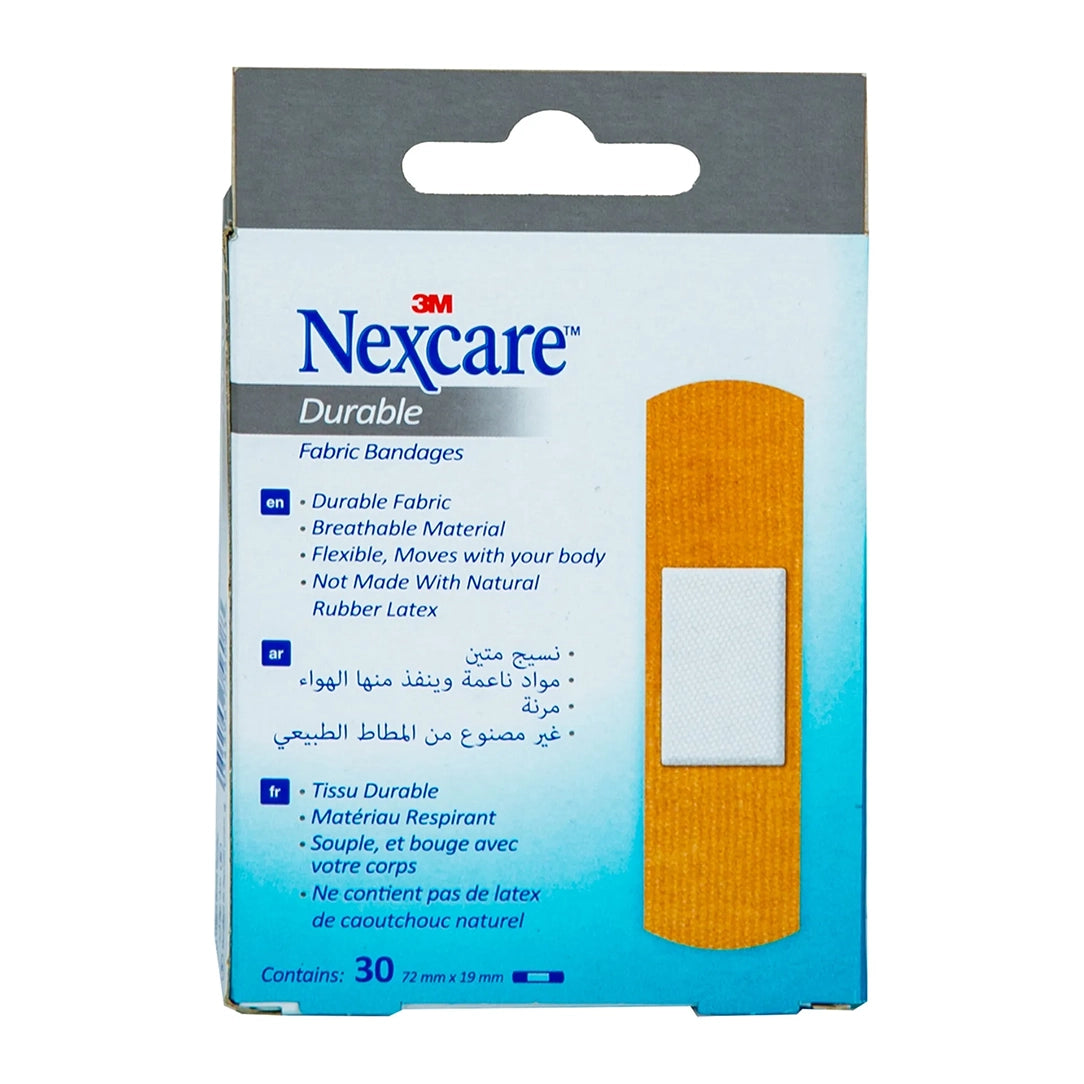 Nexcare Durable Fabric Bandages Assorted - 30 Pieces, Adhesive Bandages & Plasters