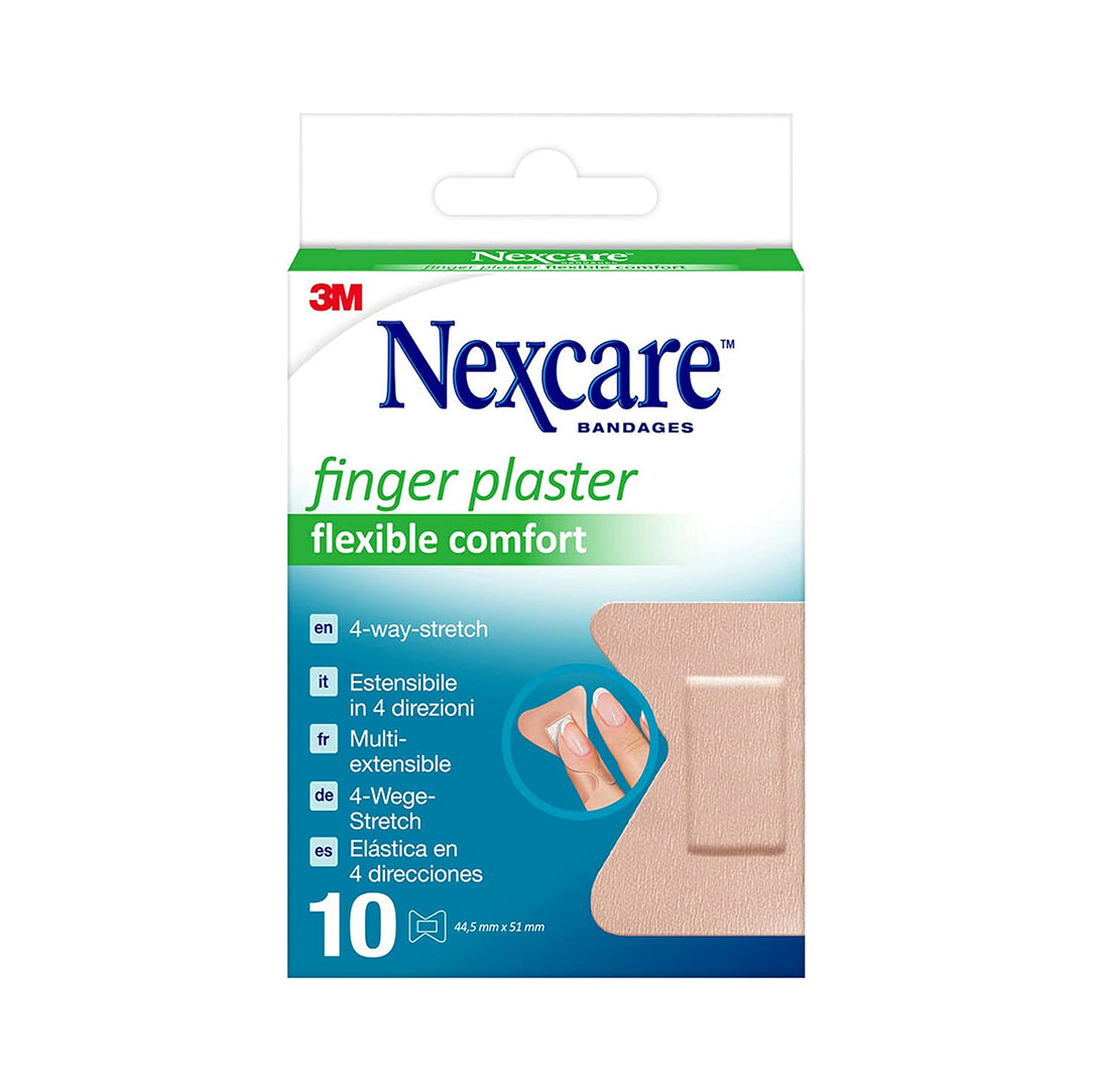 Nexcare Finger Plasters 44.5mm x 51mm - 10 Pieces, Medical Tape & Bandages