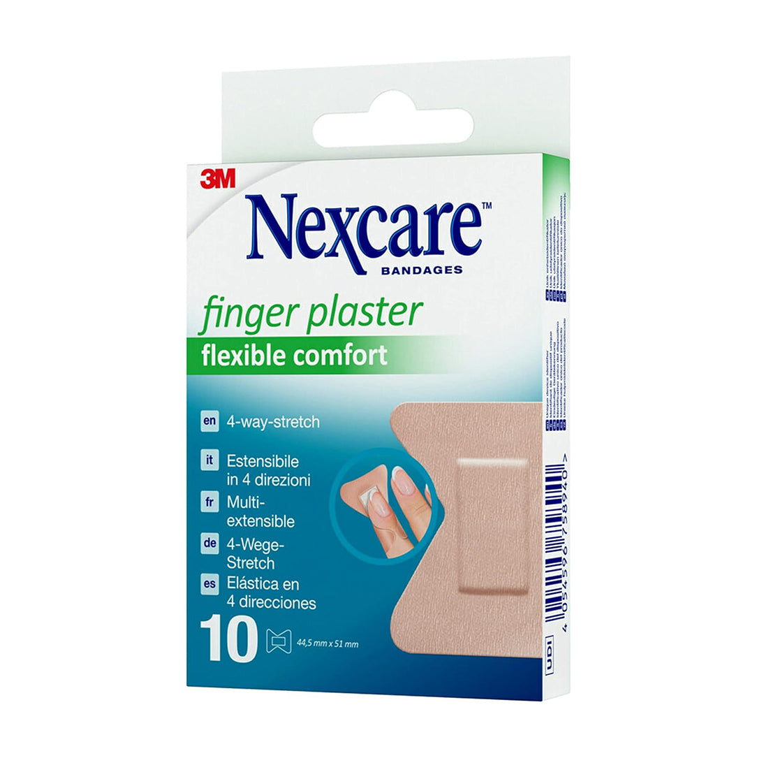 Nexcare Finger Plasters 44.5mm x 51mm - 10 Pieces, Medical Tape & Bandages