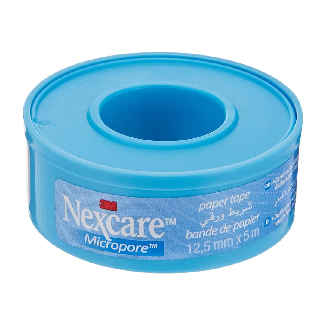 Nexcare Micropore Paper Tape 12.5mm x 5m - 12 Spools, Medical Tape & Bandages