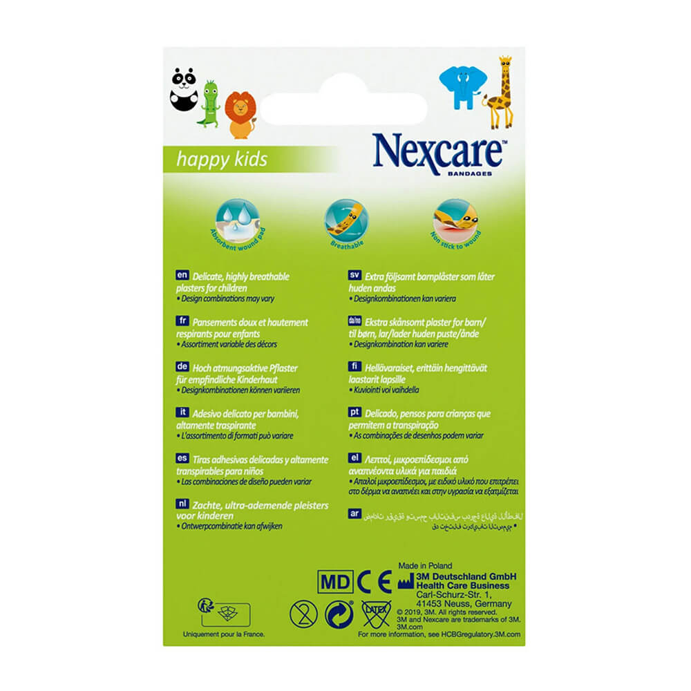 Colorful animal-themed bandages for kids – Nexcare N0920AN