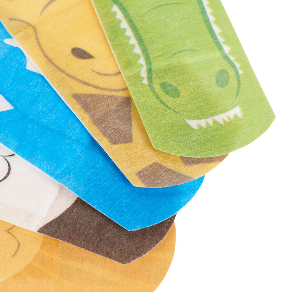 Fun Nexcare adhesive bandages with animal prints for children