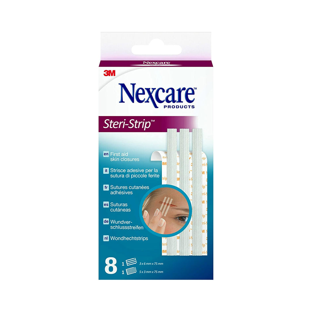 Nexcare Steri-Strip Skin Closure Strips Assorted - 8 Pieces, Medical Tape & Bandages