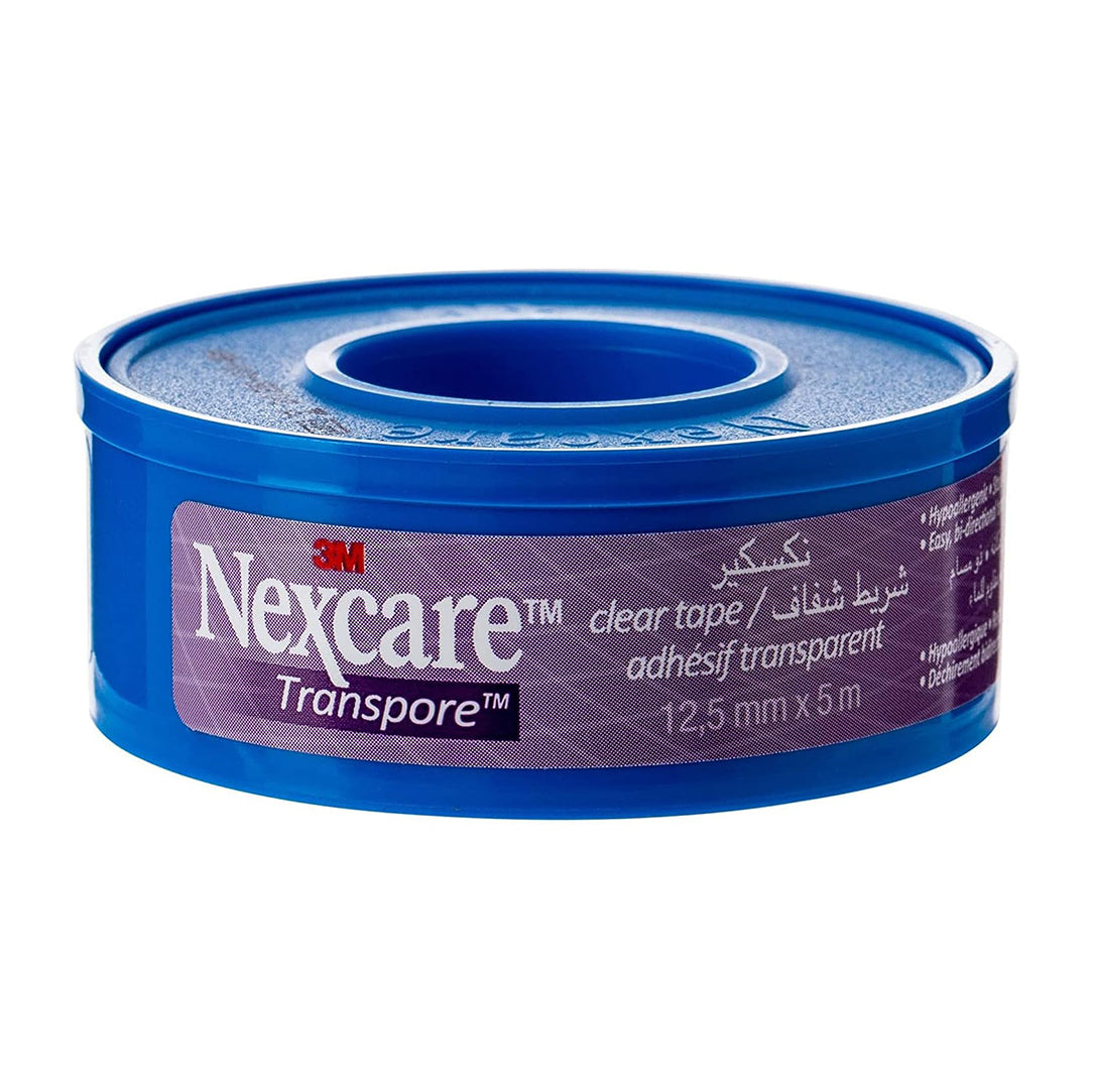Nexcare Transpore Clear Tape 12.5mm x 5m - 18 Spools, Medical Tape & Bandages