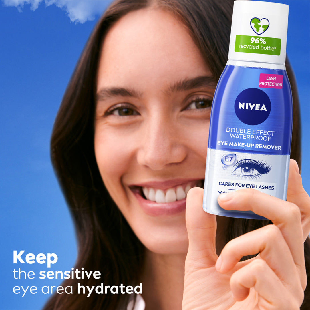 Nivea Natural Fairness Eye Makeup Remover - 125ml, Makeup Removers