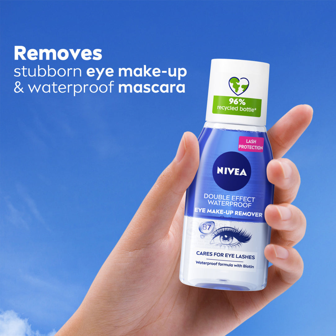 Nivea Natural Fairness Eye Makeup Remover - 125ml, Makeup Removers