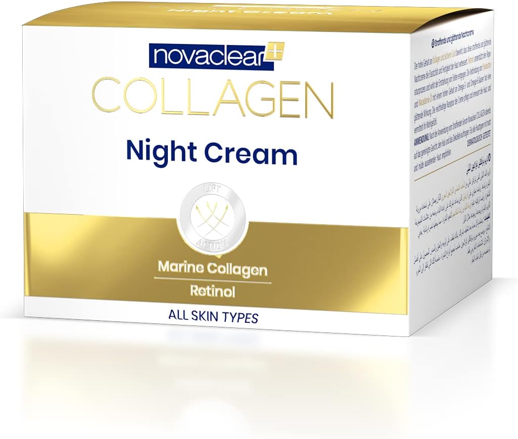 NovaClear Collagen Anti-Aging Night Cream Moisturizer - 50ml, Anti-Aging Skin Care