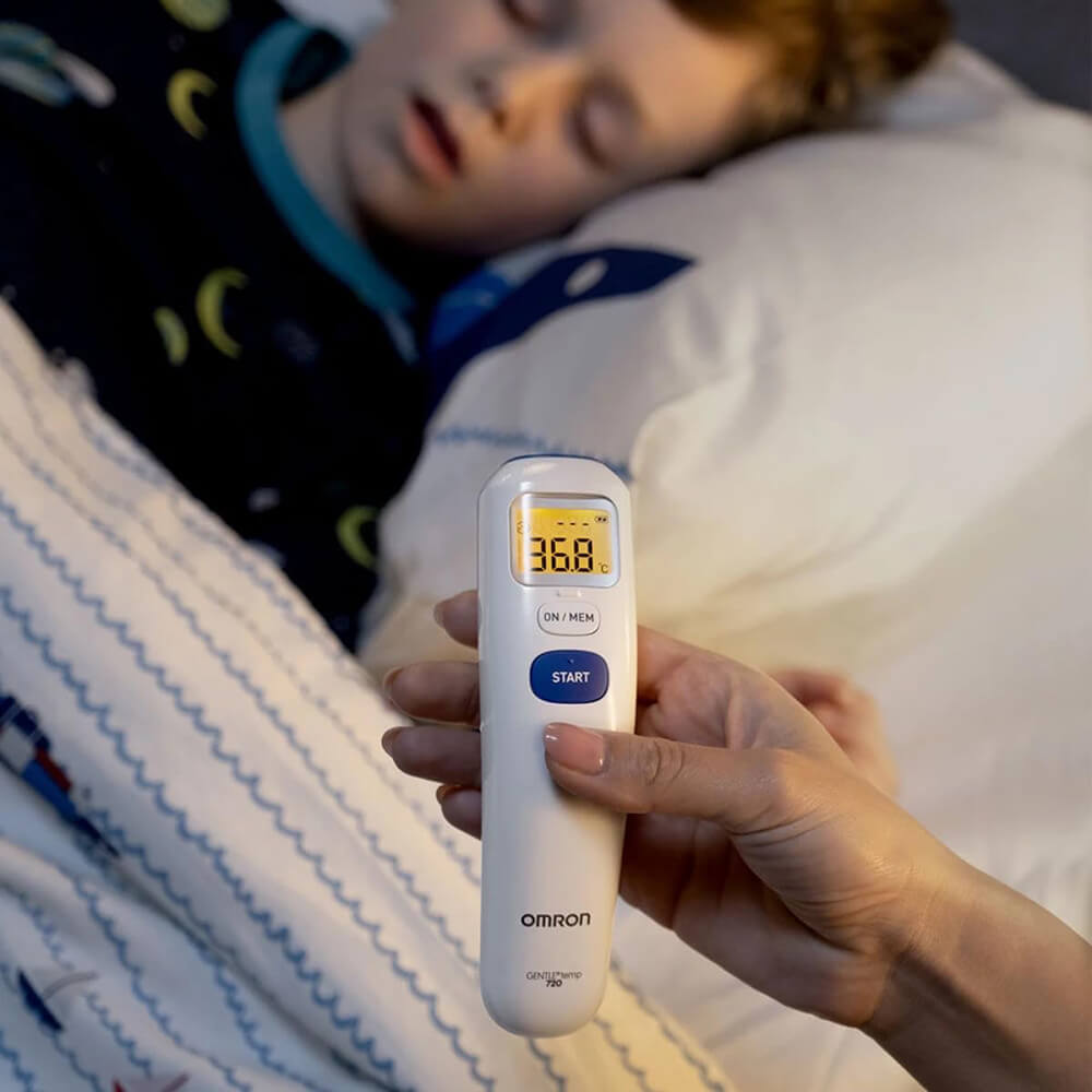 Infrared no-touch thermometer with LCD display – OMRON 720