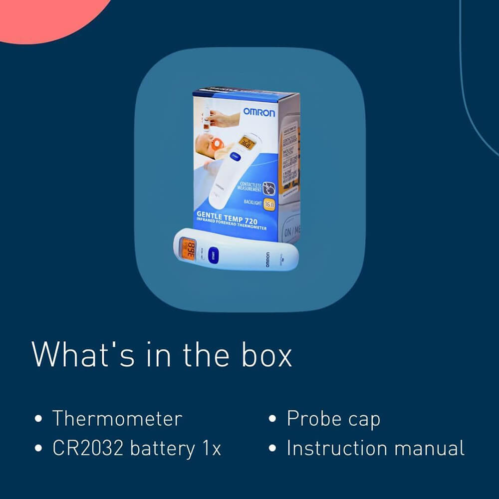 OMRON Gentle Temp 720 Contactless Forehead Thermometer, Medical Thermometers