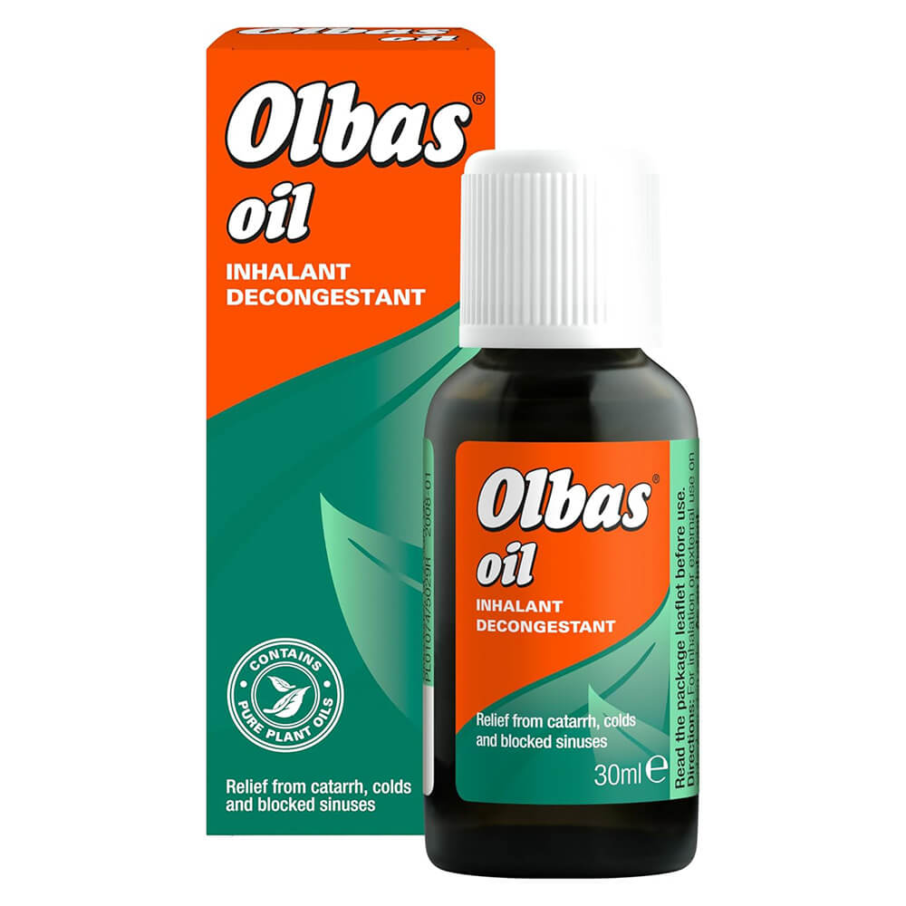 Olbas Inhalant Oil 30ml – natural decongestant for cold relief