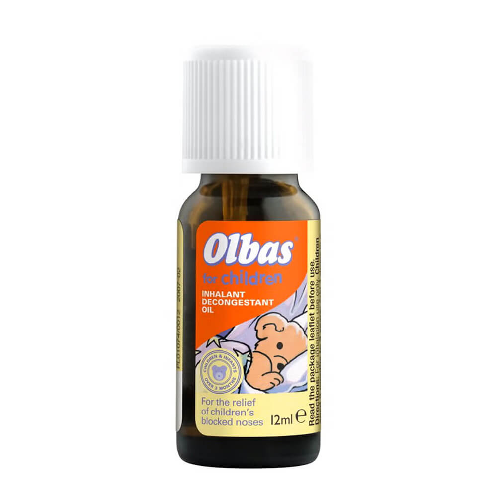 12ml Olbas oil for kids – gentle relief for blocked nose
