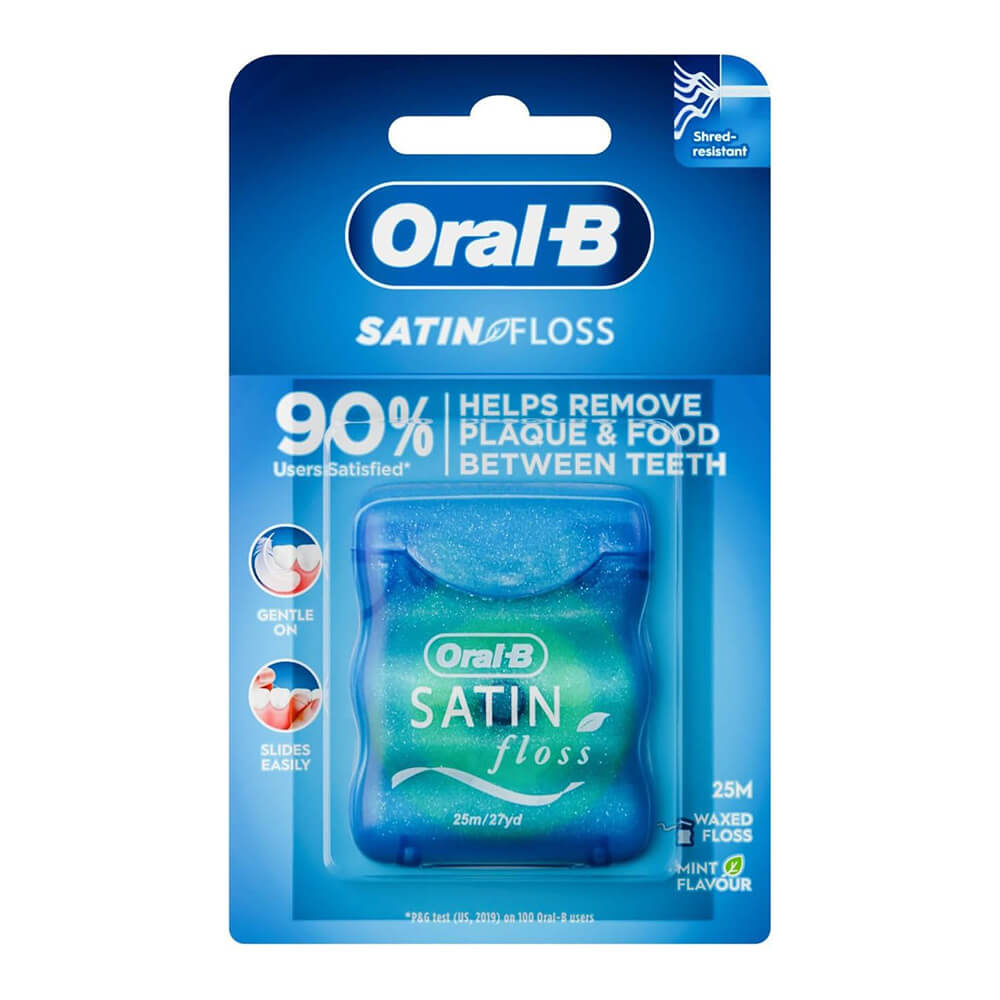 Oral-B Satin Tape Floss Mint – 25m dental floss roll
