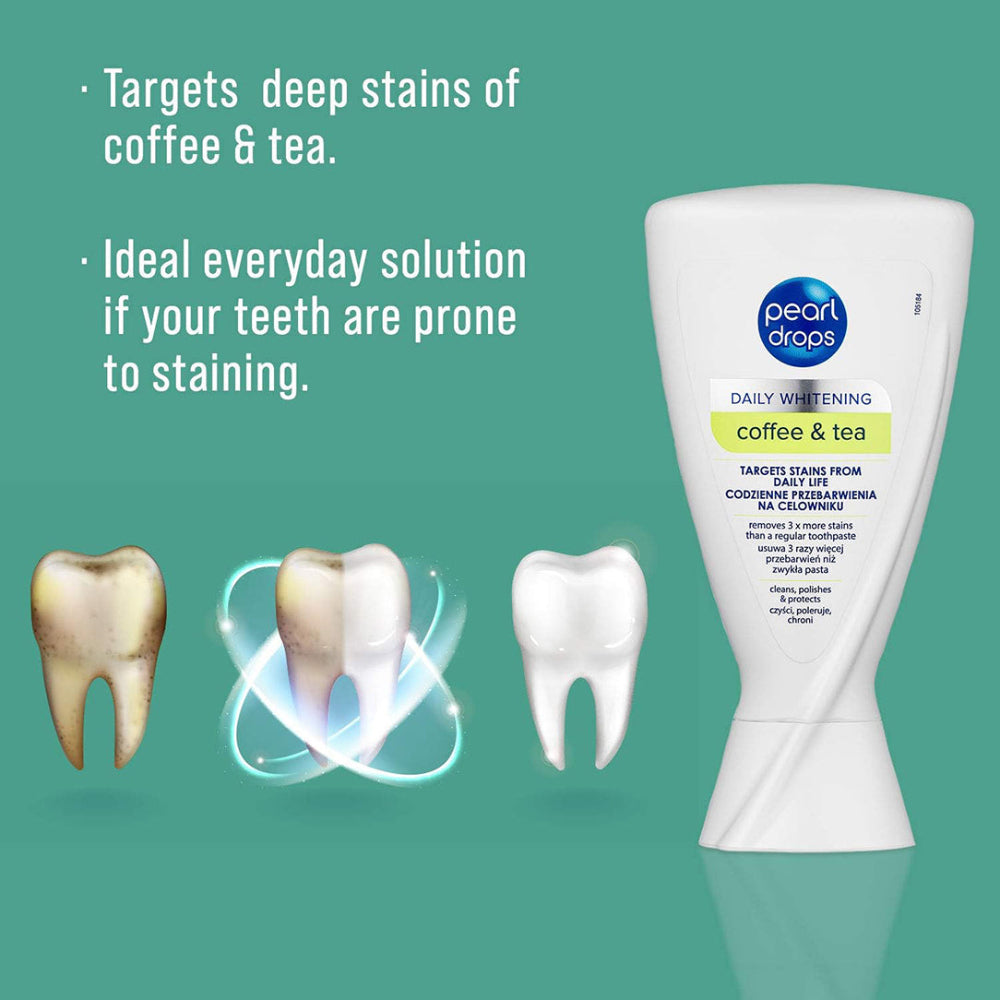Pearl Drops Coffee & Tea Stain Removal Toothpolish - 50ml, Teeth Whiteners