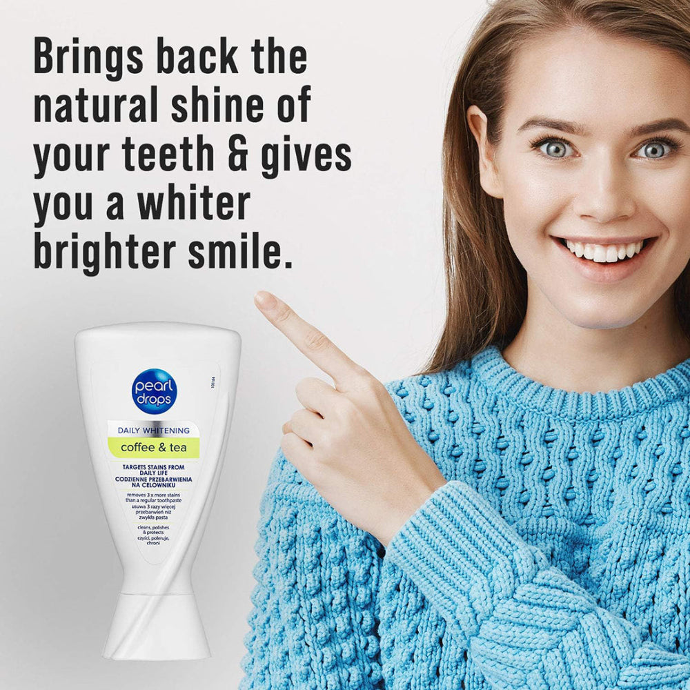 Pearl Drops Coffee & Tea Stain Removal Toothpolish - 50ml, Teeth Whiteners