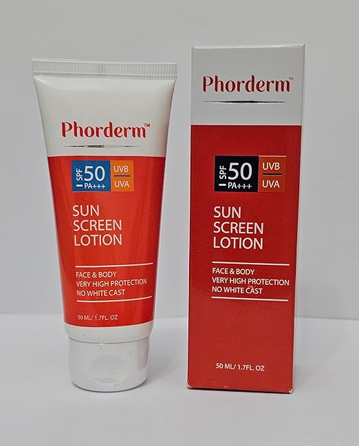 Phorderm SPF 50 Sunscreen Lotion - 50ml, Sunscreen