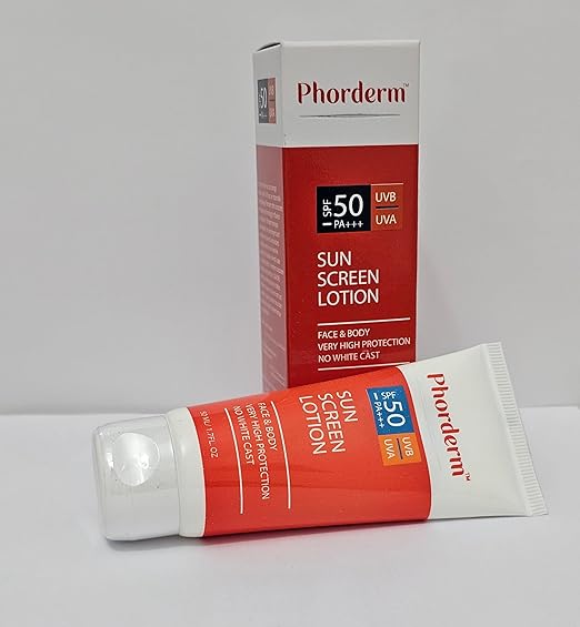 Phorderm SPF 50 Sunscreen Lotion - 50ml, Sunscreen