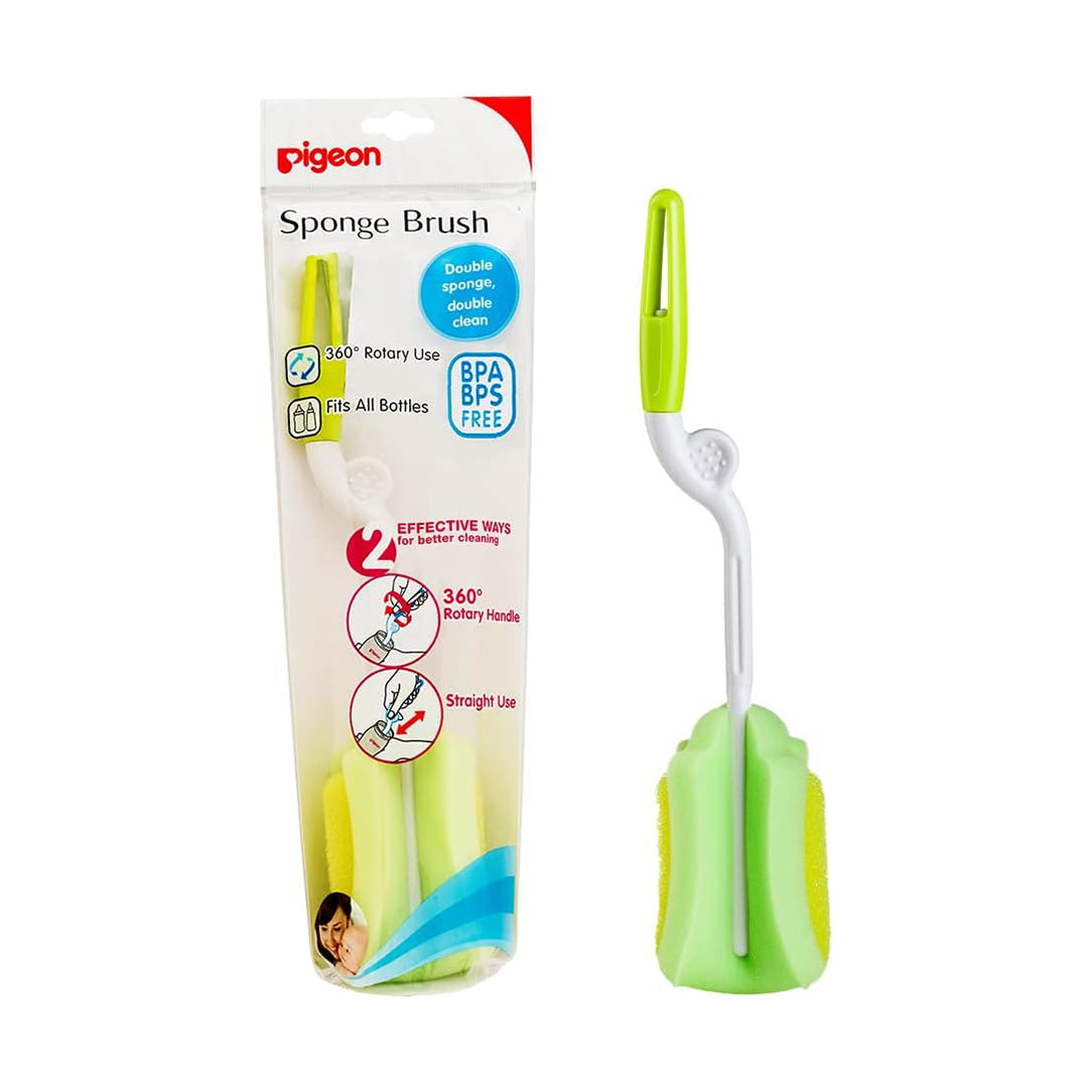 Pigeon 2-Way Sponge Bottle Brush - (04547),  Cleaning Brushes & Wipes
