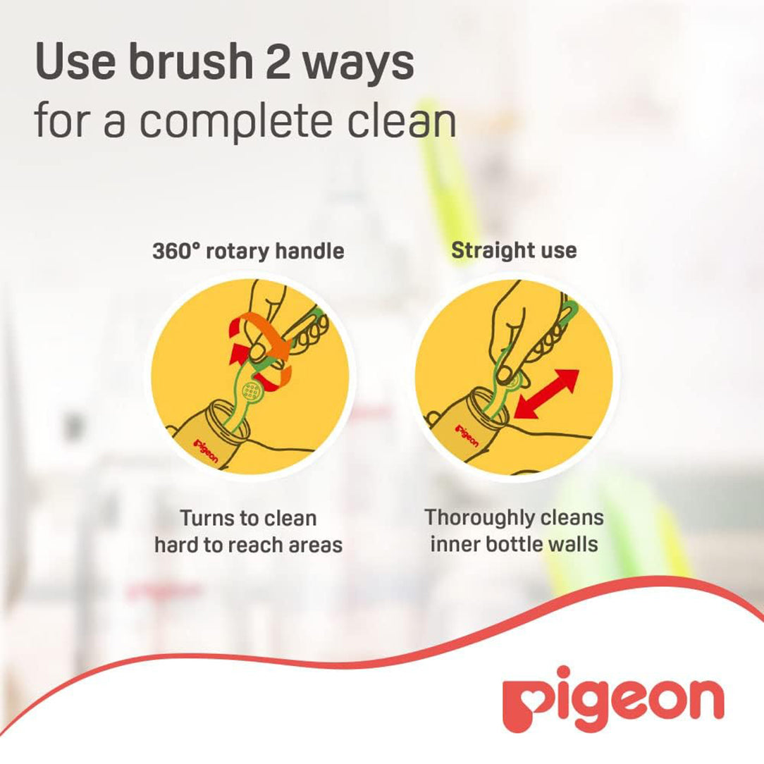 Pigeon 2-Way Sponge Bottle Brush - (04547),  Cleaning Brushes & Wipes