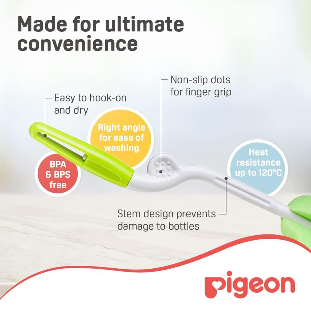 Pigeon 2-Way Sponge Bottle Brush - (04547),  Cleaning Brushes & Wipes