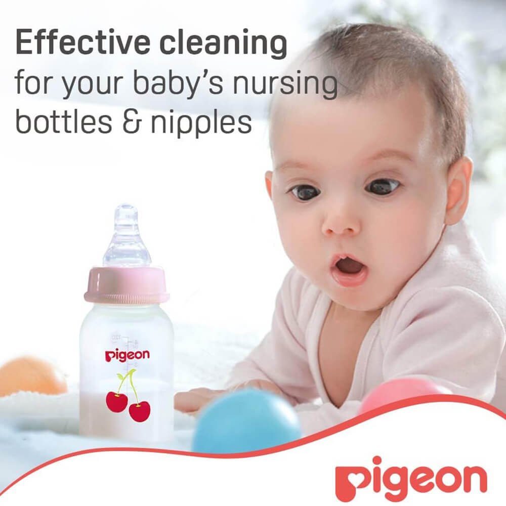 Pigeon bottle brush – 2-in-1 design for bottles and nipples