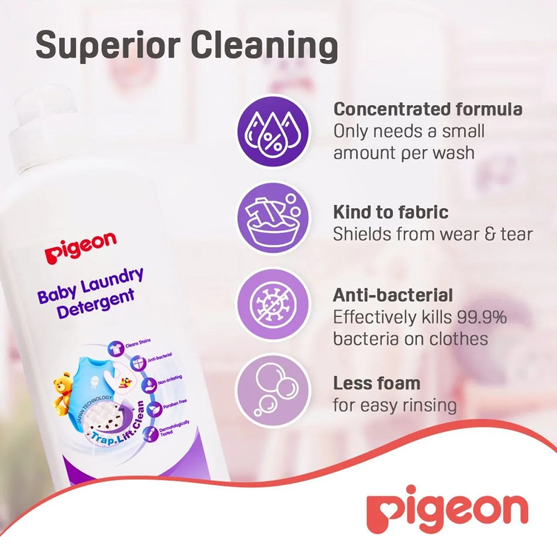 Pigeon Baby Liquid Laundry Detergent - 900ml, Laundry Detergent