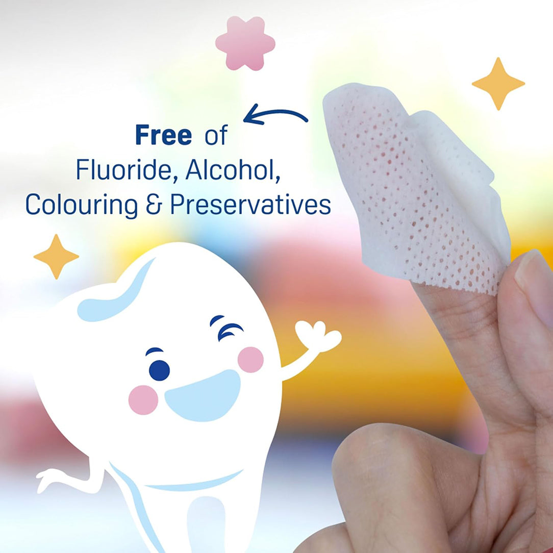 Pigeon Baby Tooth & Gum Wipes Strawberry Flavor - 20 Sheets, Oral Care 