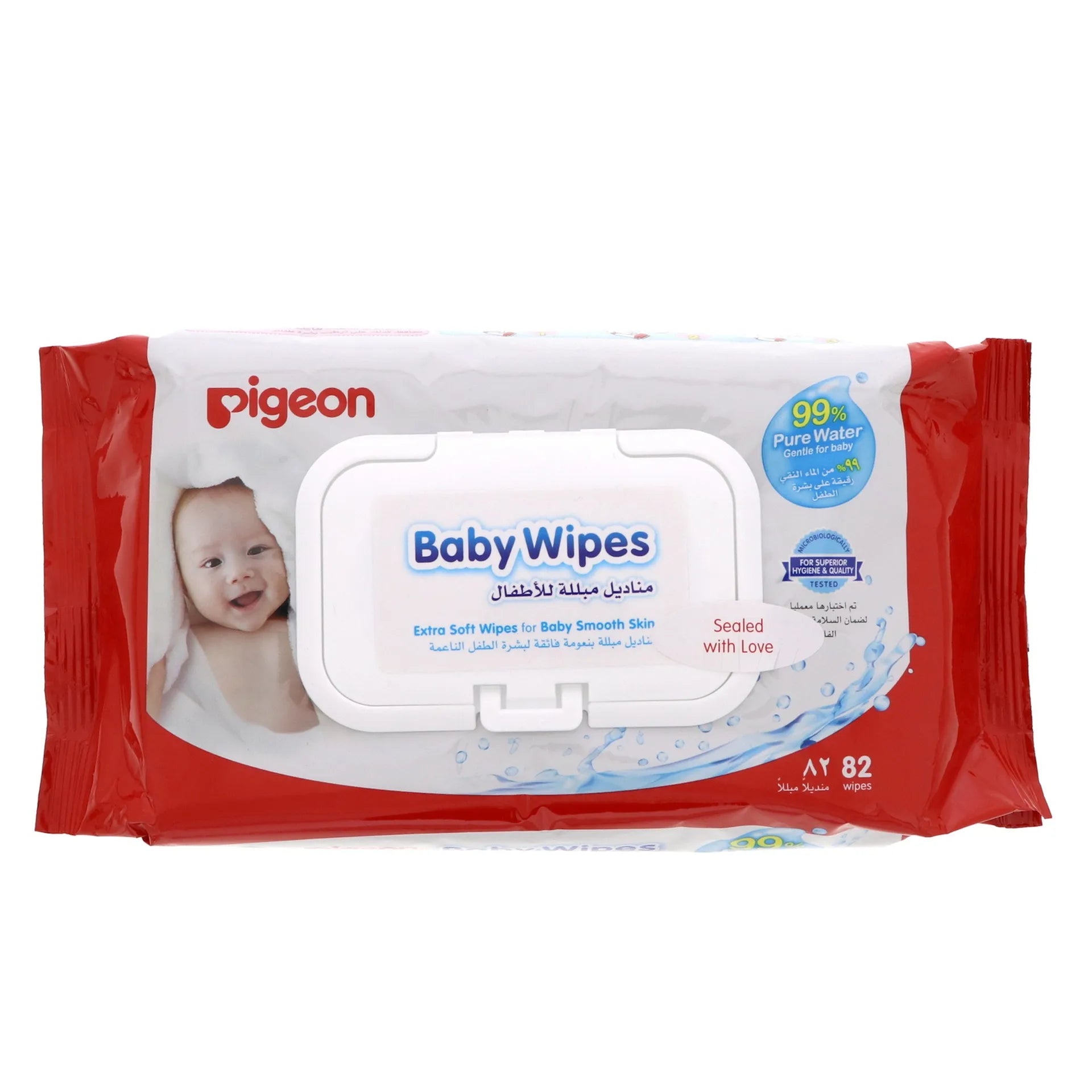 Pigeon Baby Wipes 82 Sheets - (10583), Disposable Baby Wipes 