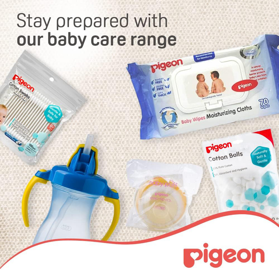 Pigeon Baby Wipes Moisturizing Cloths - 70 Sheets Cloth Baby Wipes