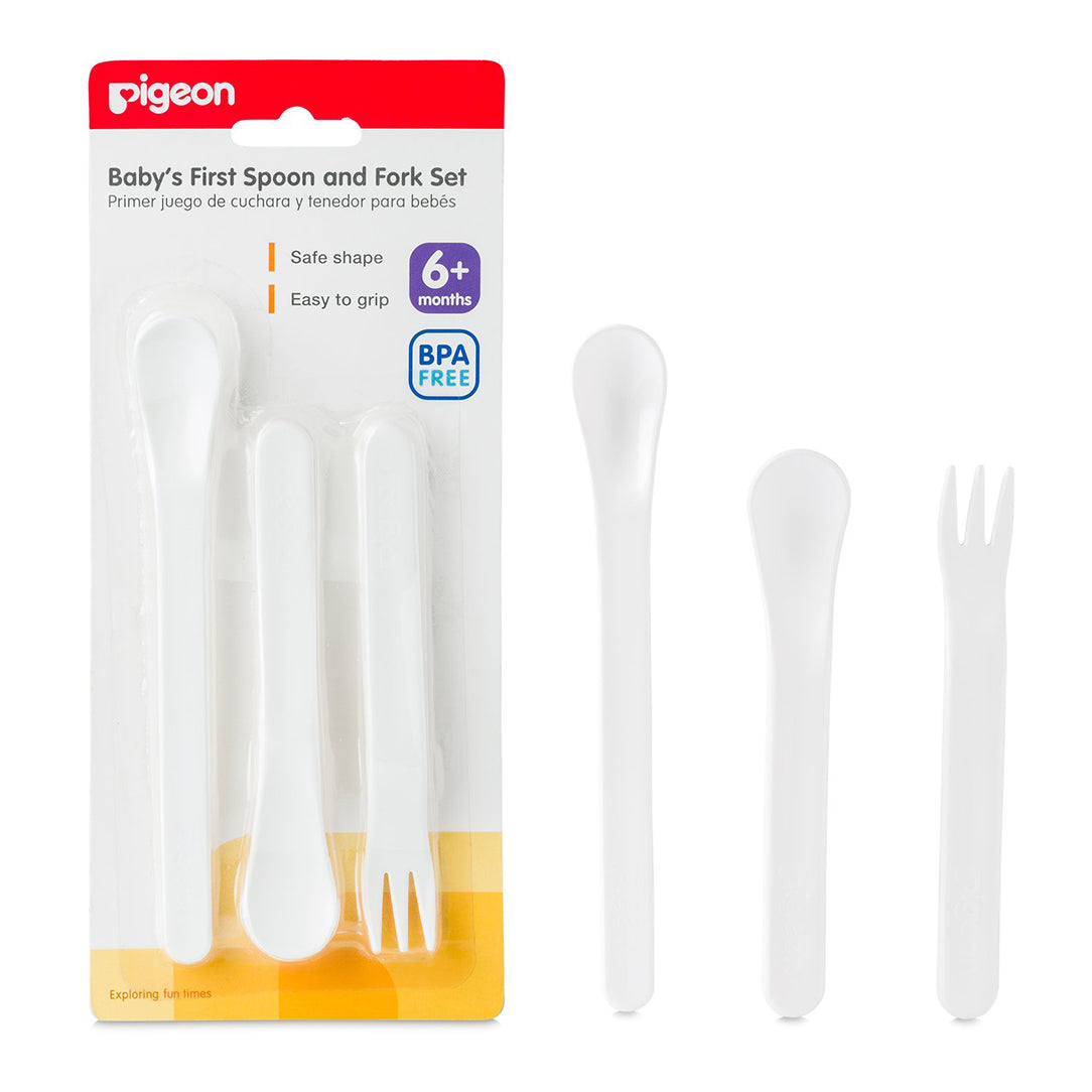 Pigeon Baby's First Spoon & Fork Set, Flatware Sets 