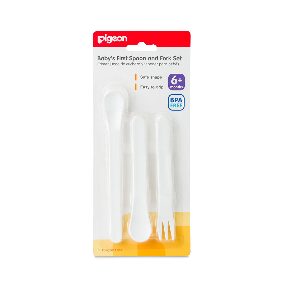 Pigeon Baby's First Spoon & Fork Set, Flatware Sets 