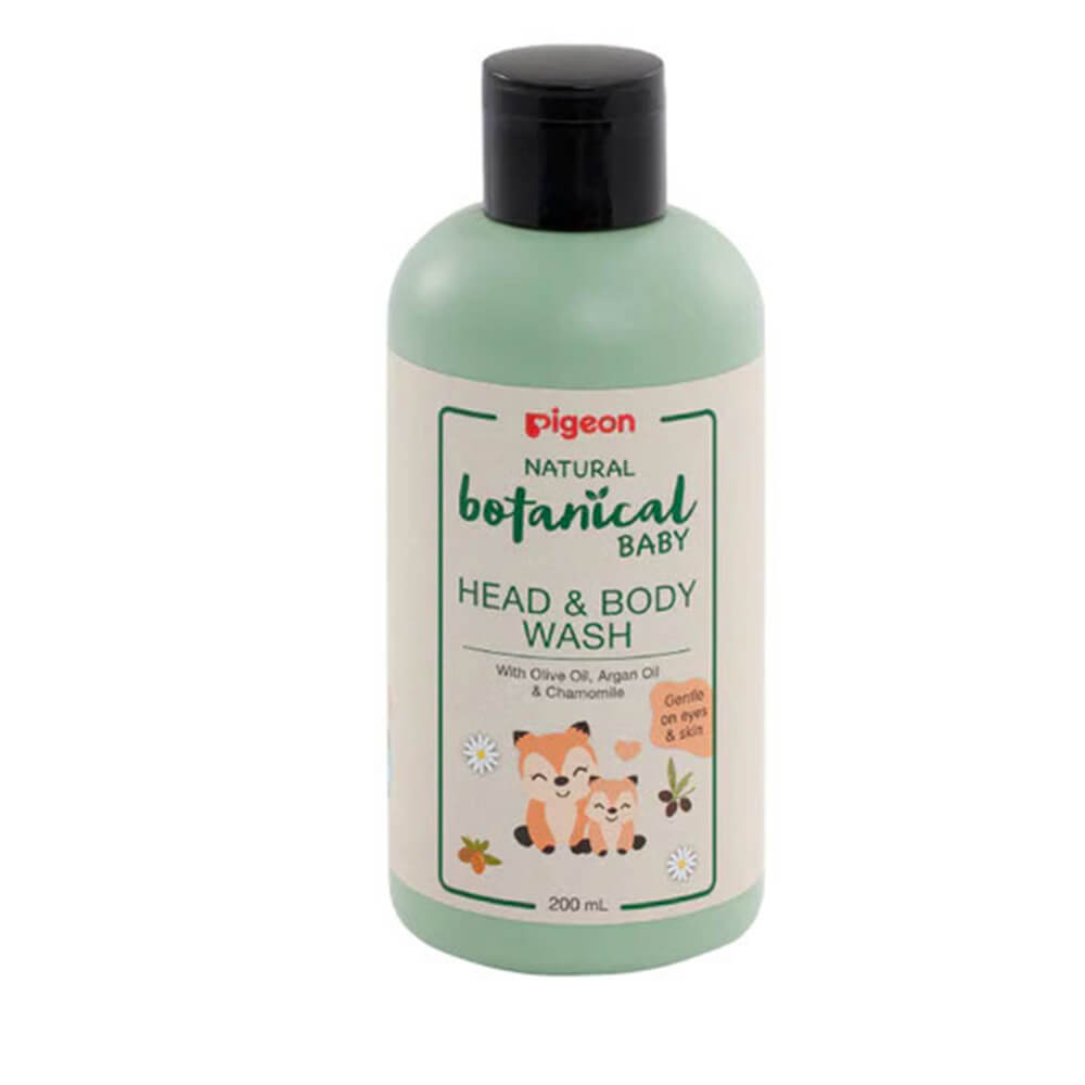 Pigeon Botanical Baby Head & Body Wash – 200ml gentle cleanser