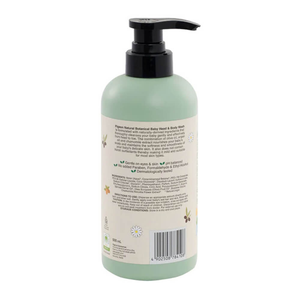 Natural baby wash – Pigeon Botanical 500ml for head & body
