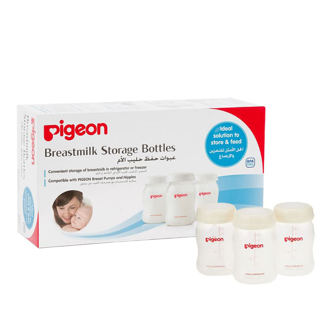 Pigeon Breast Milk Storage Bottles 3pcs Set - (26236), Breast Milk Storage Containers