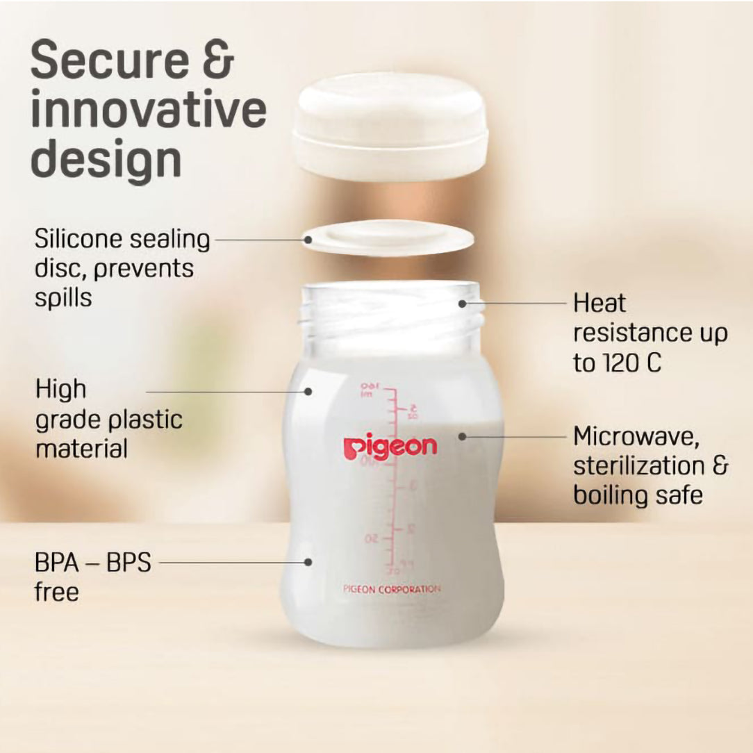 Pigeon Breast Milk Storage Bottles 3pcs Set - (26236), Breast Milk Storage Containers